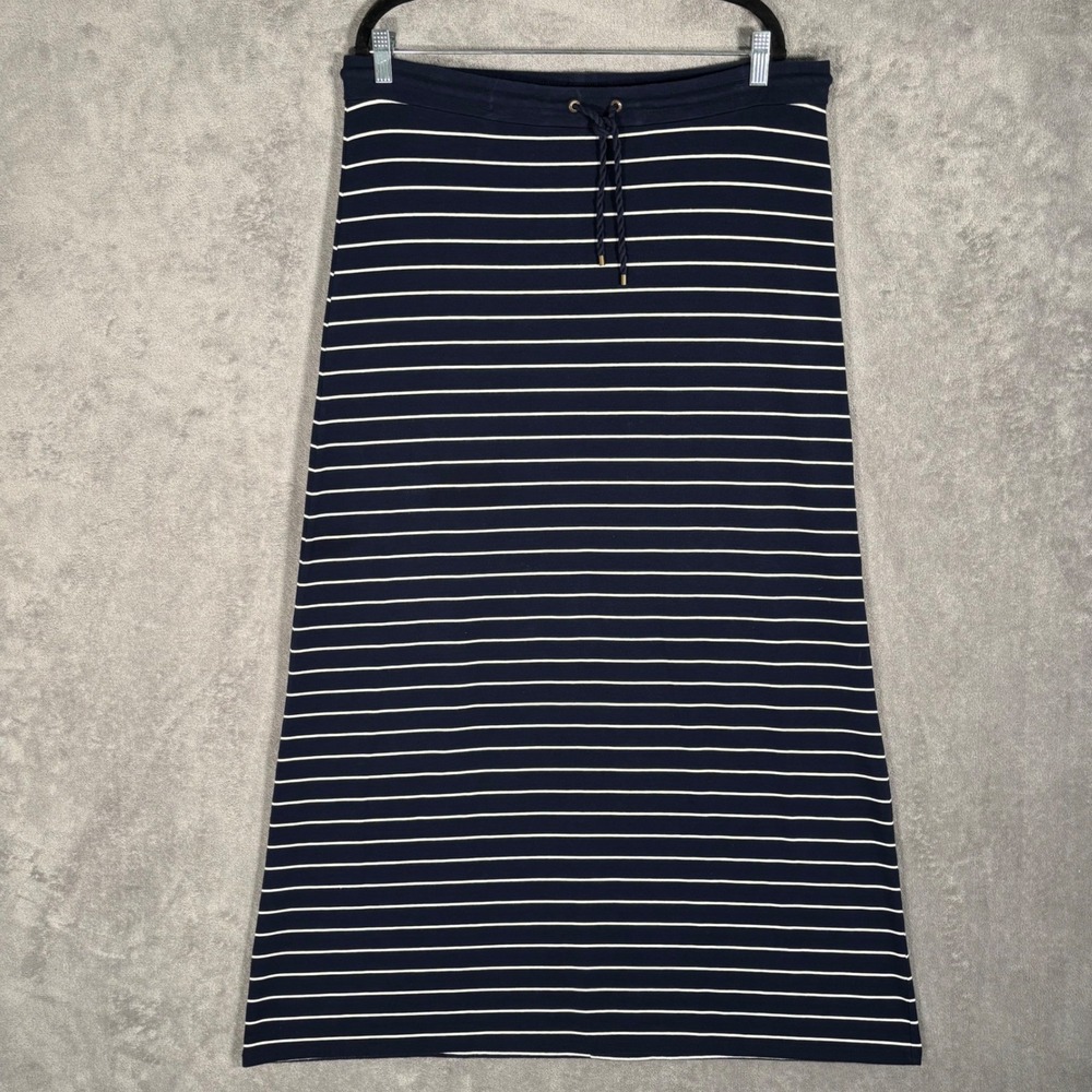 Vintage‎ Lauren Jeans Co Ralph Lauren Striped Maxi Skirt Size L Drawstring Waist
